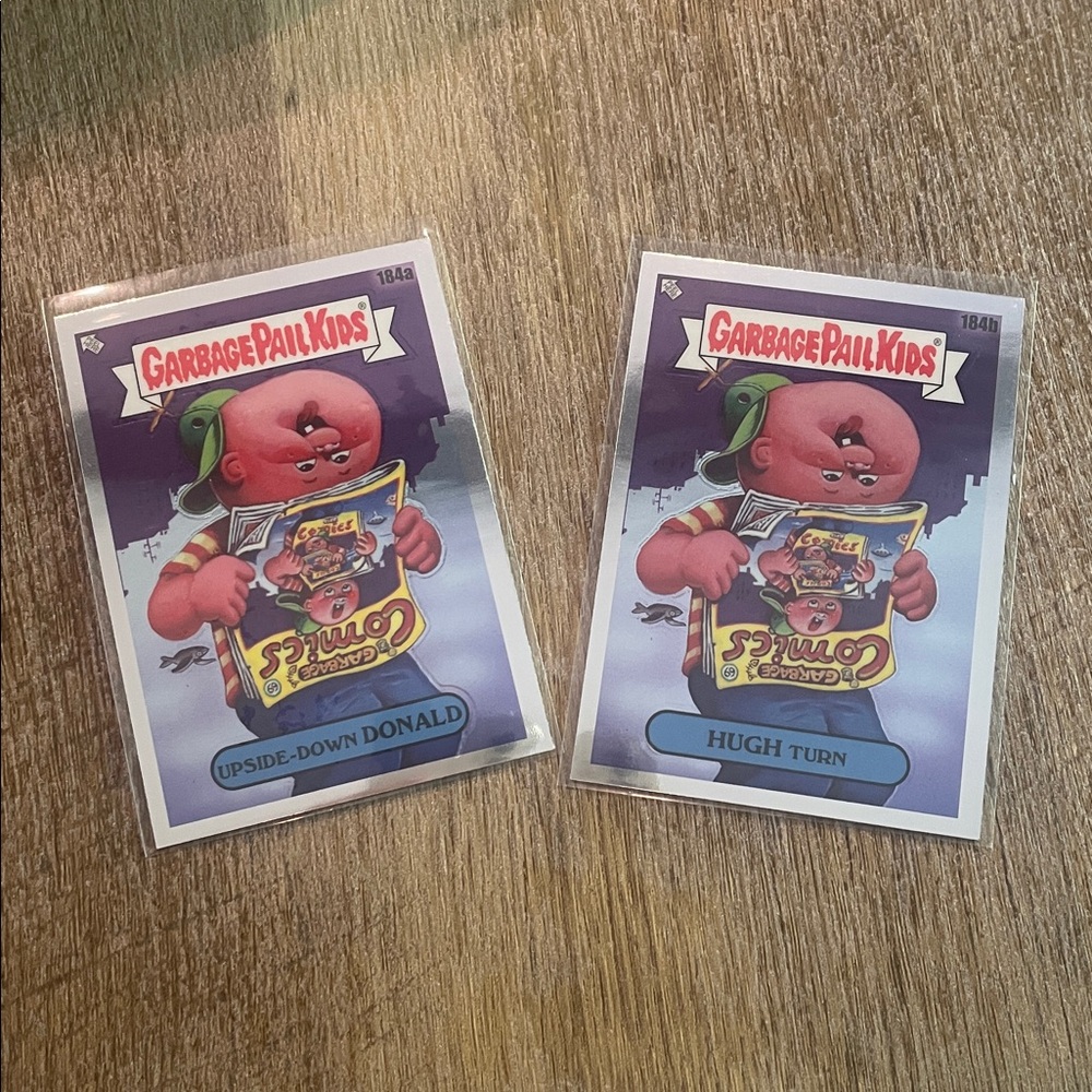 ✨10/$10✨ GPK Chrome Series 5 Upside-Down Donald and Hugh Turn 184a/184b